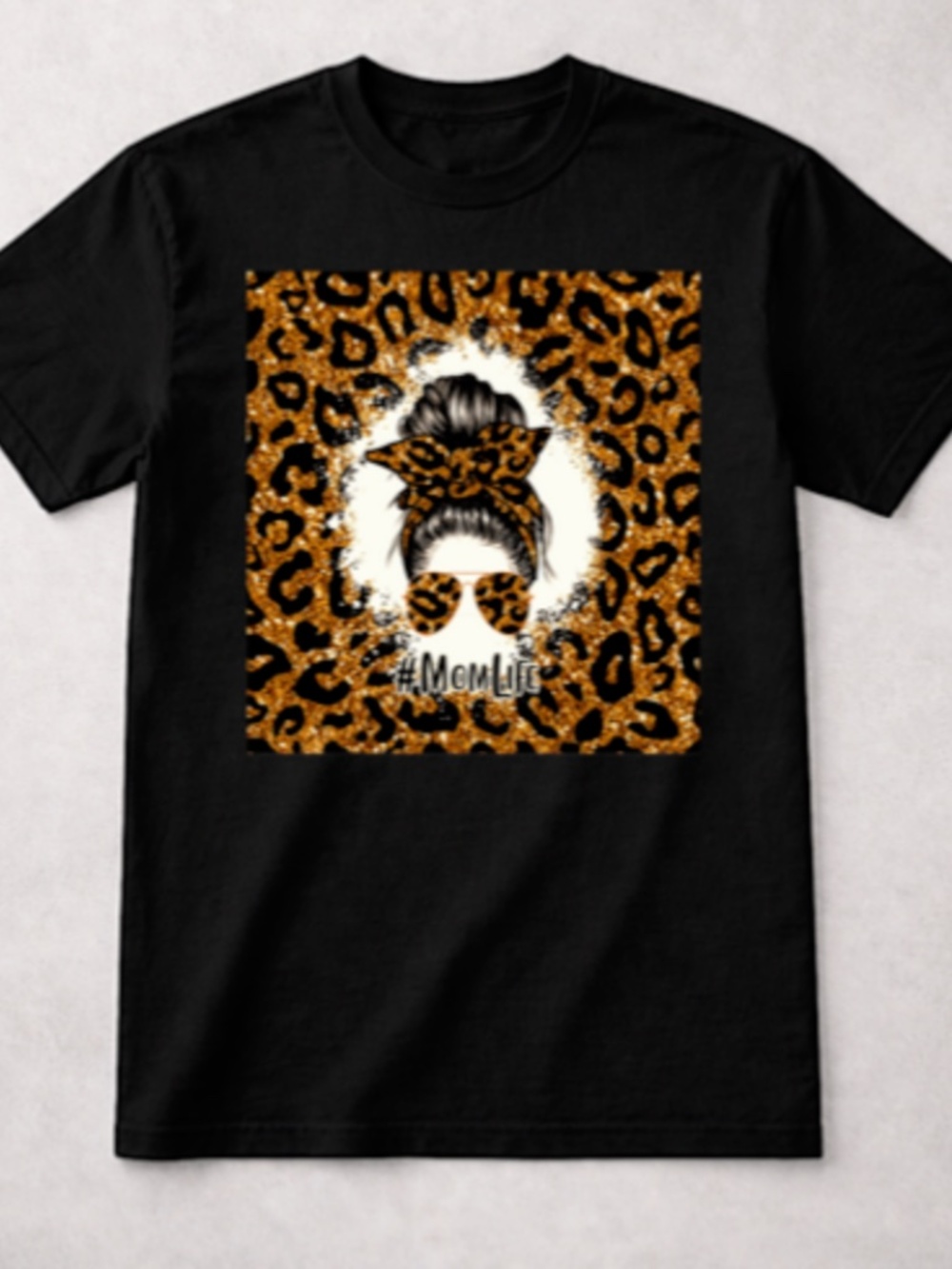CUSTOM DTF MOM LIFE COTTON SHIRT